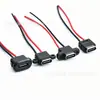 Conector hembra impermeable Tipo-C con cable, versión de alimentación de 2 pines, longitud del cable 105 MM, cable 24 AWG, conector hembra Tipo-C con cable