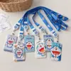 Portatarjetas Retráctil Jingle Cat Realiza Sueños Cuerda Larga Estilo Ins Moderno Pequeño y Lindo Tarjeta de Campus Tarjeta de Comida Estudiante