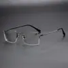 Yitong "18010" Montura de Gafas Elegante de Negocios Ultraligera de 55 mm para Hombres Armazón de Aleación de Titanio Venta al por Mayor de Gafas Danyang