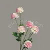 Flores Artificiales Lilos en Capas de 6 Cabezas Decoración de Salón de Bodas Flores Falsas Arte Floral para el Hogar Decoración Suave Exportación al por Mayor
