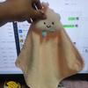 Pano de Cozinha Absorvente e de Secagem Rápida, Toalha Quadrada de Urso e Abacaxi, Toalha de Mão para Bebê, Veludo Coral Nuvem, Sem Fiapos