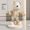 Decoraciones para Botellero y Armario de Vino con Oso de Bienvenida, Decoración de Alta Gama para el Hogar para Sala de Estar, Entrada, Aparador y Productos Culturales y Creativos