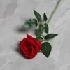 Día de San Valentín Rosa de Terciopelo Artificial de un Solo Tallo Arreglo de Cascada de Pared Flor Artificial Decoración del Hogar Transfronterizo