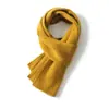 Cachecol de Cashmere para Homens e Mulheres, Estilo Coreano Versátil Tricotado Grosso Quente Protetor de Pescoço, Cor Sólida, Novo Modelo de Inverno Atacado
