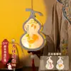 Festival de Mediados de Otoño Linterna Portátil Linterna de Conejo Brillante de Madera Materiales DIY para Niños Linterna de Palacio Estilo Antiguo de Calabaza