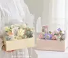 Nova Caixa de Flores Portátil Transparente de PVC Caixa de Flores Dobrável Aula de Arte com Flores Bolo de Flores Assando Flores Caixa de Flores à Prova d'Água