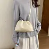 Moda 2026 Transfronteiriça Bolsa de Mão Doce em Formato de Nuvem Bolsa Transversal Plissada da Moda Bolsa de Ombro com Corrente Versátil para Mulheres