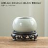 Estilo Chinês Mexicano Forno de Bambu Zen Tronco Velho Planta Verde Vaso de Flores Cerâmica Decoração de Mesa para Casa Planta em Vaso Zhao Zhu You