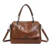 Bolsa Boston para Mujer 2026 Nuevo Estilo Bolso de Hombro Único Bolso de Mujer Moda Europea Americana Bolso de Mano de Cuero Suave Bolso Cruzado Versátil Moderno