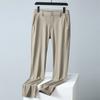Pantalones Casuales de Seda Helada para Hombre Verano Sencillos Ligeros de Negocios Pantalones Ligeros para Hombre Caída Recta Ajuste Delgado Largos Secado Rápido