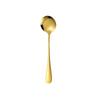 Cuchillo Occidental, Tenedor y Cuchara 1010 Oro Acero Inoxidable Vajilla Cuchara para Remover Café Pala para Pastel Juego de Cuchillo y Tenedor para Bistec de Hotel