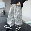 Pantalones de camuflaje para niños, estilo primavera y otoño, pantalones de trabajo para niños, nueva colección 2026, elegante atuendo de otoño para niños, pantalones casuales para bebés