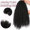 Transfronterizo Europeo y Americano 18 pulgadas Rastas Africanas Trenzas Marley Oruga Grande Trenza Marley Cabello de Crochet