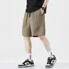 Shorts Casuais de Linho Estilo Old Money para Homens 2026 Novo Verão Finos Largos Respiráveis Pretos de Cinco Pontos Venda por Atacado