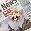 Accesorios Rellenos de Algodón con Estampado de Dibujos Animados Labubu Ropa y Sombreros para Niños Decoración DIY Accesorios para Bolsos Kawaii