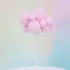 Decoración para pastel enchufe pequeño fresco suave adorable nubes grandes nubes tridimensionales tarjetas de decoración para pastel accesorios