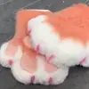 [Tienda Nueva] Nuevos Guantes Peludos en Stock Material de Felpa Peluda Paquete Material de Pata de Animal Paquete