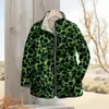 2025 Sitio Independiente TEMU Moda Femenina Abrigo de Algodón Acolchado Serie Estampado de Leopardo Estampado Digital Botón Abrigo de Algodón para Mujer