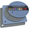 Nuevos posavasos, salvamanteles, tapetes aislantes del calor para mesa, manteles individuales, vajilla de cocina, de silicona, gruesos, de colores de caramelo, redondos, de panal de abeja