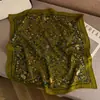 Bufanda de Seda y Lana para Mujer en Otoño e Invierno, Bufanda de Cuello de Alta Gama, Cálida y a Prueba de Frío