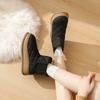 Botas calcetín de caña alta con forro polar para mujer, Nuevo estilo Invierno 2026, Tendencia Ins para estudiantes, Versión coreana, Zapatos casuales de algodón cálidos K2903