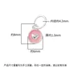 Plata de Ley S925 Resina Corazón Colorido Colgante Corazón Redondo Charm con Forma de Corazón Hilo para Ensartar Cuentas DIY Accesorios de Joyería de Plata