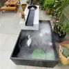 Elemento de Água em Aço Inoxidável Fonte para Pátio Externo Ornamento Circulante Feito Sob Medida a Partir de Desenhos Outro Metal Estilo Étnico Conjunto