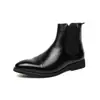Amazon Tamanho Grande 46 Botas Chelsea Douradas Masculinas Bico Fino Bonitas Modernas Luxuosas Generosas Couro Envernizado Brilhante Botas de Couro de Cano Alto