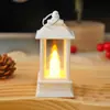 Decoração de Natal Transfronteiriça Presentes Pequena Lâmpada de Vento Lâmpada de Vela Luz Noturna Eletrônica Presente de Natal Enfeites de Mesa para Casa