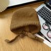 Gorro de lã tricotado feminino estilo coreano circunferência da cabeça grande à prova de frio quente proteção de orelha gorro Lei Feng senso de alto nível