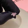 Pendientes Románticos de Planeta y Amor en Plata de Ley S925 para Mujer, Diseño Sencillo Exquisito de Nicho, Pendientes de Zirconia Rosa de Alta Calidad