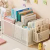 Estantería para libros, organizador móvil para mochilas de estudiantes, herramienta de almacenamiento de libros debajo del escritorio, carrito pequeño de pie, artículo útil para uso en el aula