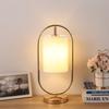 Lámpara de mesa nórdica para dormitorio, mesita de noche, sencilla, personalizada, creativa, nueva, china, retro, de tela cálida, de madera maciza, con atenuación, luz de noche