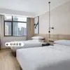 Muebles para Hotel Wanfeng Habitación Estándar Juego Completo Habitación de Huéspedes Queen Diseño Específico del Hotel Modelo de Renovación de Cama Fábrica de Muebles para Habitaciones de Muestra