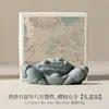 Pedra Arenito Verde Estilo Chinês Atrai Fortuna Decoração de Mesa para Casa Pet de Chá Pequeno Ornamento, Peixe com Riqueza na Mão Decoração de Micro-Paisagem para Aquário