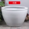 Tanque grande de patio de porcelana azul y blanca de Jingdezhen tanque de agua tanque de peces dorados cuenco de loto maceta de loto lirio de agua tanque de tortugas tanque de tortugas de hotel