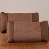 Verano Fresco Verano Colchoneta Funda de Almohada Almohadilla para Almohada para Adulto Colchoneta de Ratán Cubierta para Núcleo de Almohada Funda de Almohada Fresca Individual Dos Pares
