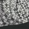 Bead Geometric Pattern Lace Tecido xadrez Lace Acessórios Saia Lolita Doll Vestuário Tecido