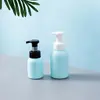 Frasco pump de espuma 200ml 400ml frasco de sabonete líquido espumante frasco de mousse frasco azul para limpador facial