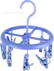 39-4 tendedero 8 clips colgador pequeño colgador de plástico colgador de pantalones