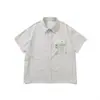 Nanxia Disguise 2026 Verão Novo Estilo Camisa de Manga Curta com Bolso Tridimensional para Homens, Respirável Fina Solta Tendência de Camisa para Exterior