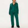 Pijama de Mujer Transfronterizo Otoño e Invierno Camisa de Manga Larga y Pantalones Conjunto de Dos Piezas Ropa de Casa y Ropa de Dormir para Mujer Europea y Americana