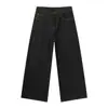 Jeans Casuales de Pierna Ancha Original Color Vaca Cowboy Nirben para Hombre, Pantalones Rectos Sueltos y Versátiles Estilo Americano Nuevo, Modernos