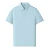 Playeras tipo polo sin costuras personalizadas de manga corta para team building de empresa, exposiciones de hotel y ropa de trabajo con camisetas con cuello estampadas
