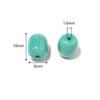 Vidrio Color Sólido Ojo de Gato Cilíndrico Colorido Agujero Recto Cuentas Sueltas Cuentas Espaciadoras para Manualidades de Cuentas Accesorios para Joyería