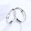 Anillos de pareja de nudo gemelo, estilo estudiantil, unisex, un par de anillos, diseño único, personalizados, venta al por mayor desde el fabricante, estilo de pareja