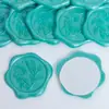 Pegatinas de Sello de Cera de Colores Macarrón Transfronterizas, Etiquetas de Cera en Relieve, Pegatinas para Sobres, Sellos de Cera para Invitaciones de Boda
