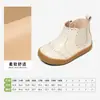 Zapatos Minimalistas|Botas de Cuero Snuffy para Niñas Estilo Otoño Nuevo 2026 Suela Suave Antideslizante para Bebés Niños Pequeños Niñas