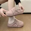 Zuecos de suela gruesa estilo Birkenstock para mujer, Novedad Primavera 2026, Deslizables Versátiles para Exteriores, Elevadores de Altura, Chanclas Sencillas