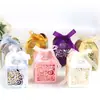 Caja de dulces hueca con diseño de corazón de Amazon azul real caja de embalaje de dulces para bodas fábrica en stock venta al por mayor